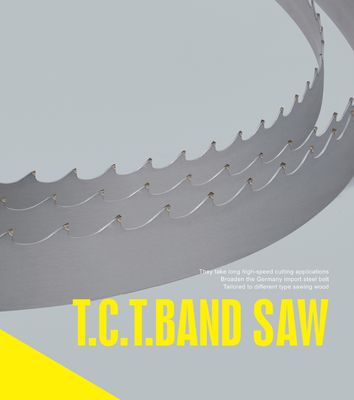 Vertical/Horizontal High Frequency Welded TCT Wood Cutting Carbide Teeth Band Saw Blade